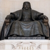 Төрийн гурван өндөрлөг Чингис хааны хөшөөнд хүндэтгэл үзүүллээ
