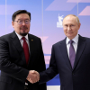 МОНГОЛ УЛСЫН ЕРӨНХИЙ САЙД Г.ЗАНДАНШАТАР ОХУ-ЫН ЕРӨНХИЙЛӨГЧ В.В.ПУТИНД БАРААЛХАВ